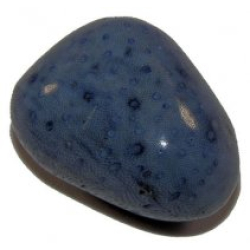Blue Coral tumble stone